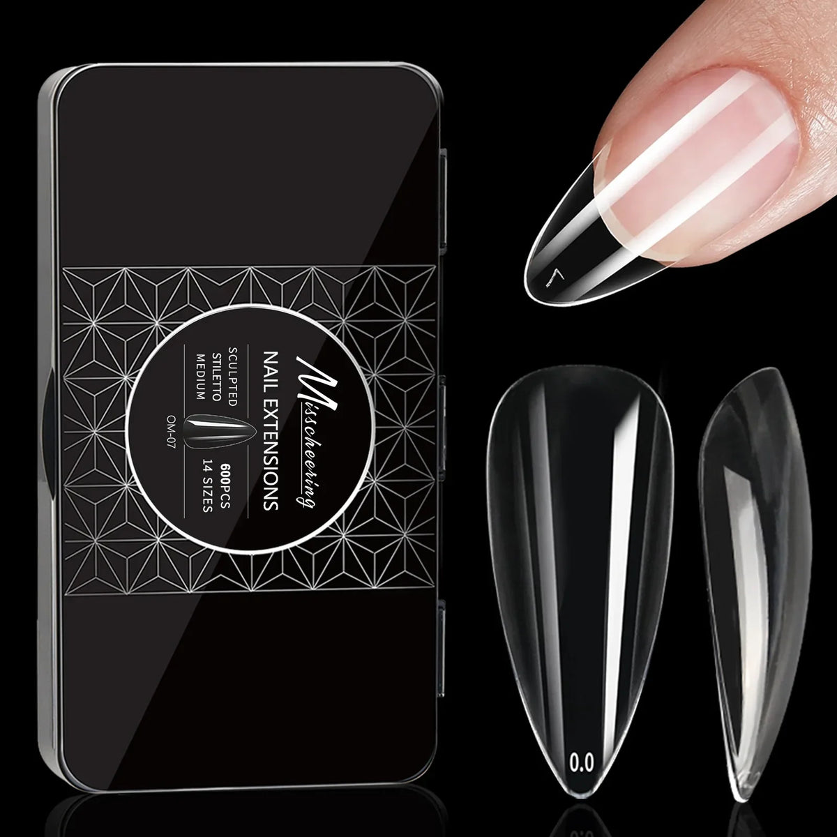 Soft Gel Full Cover Almond Fake Nails Box