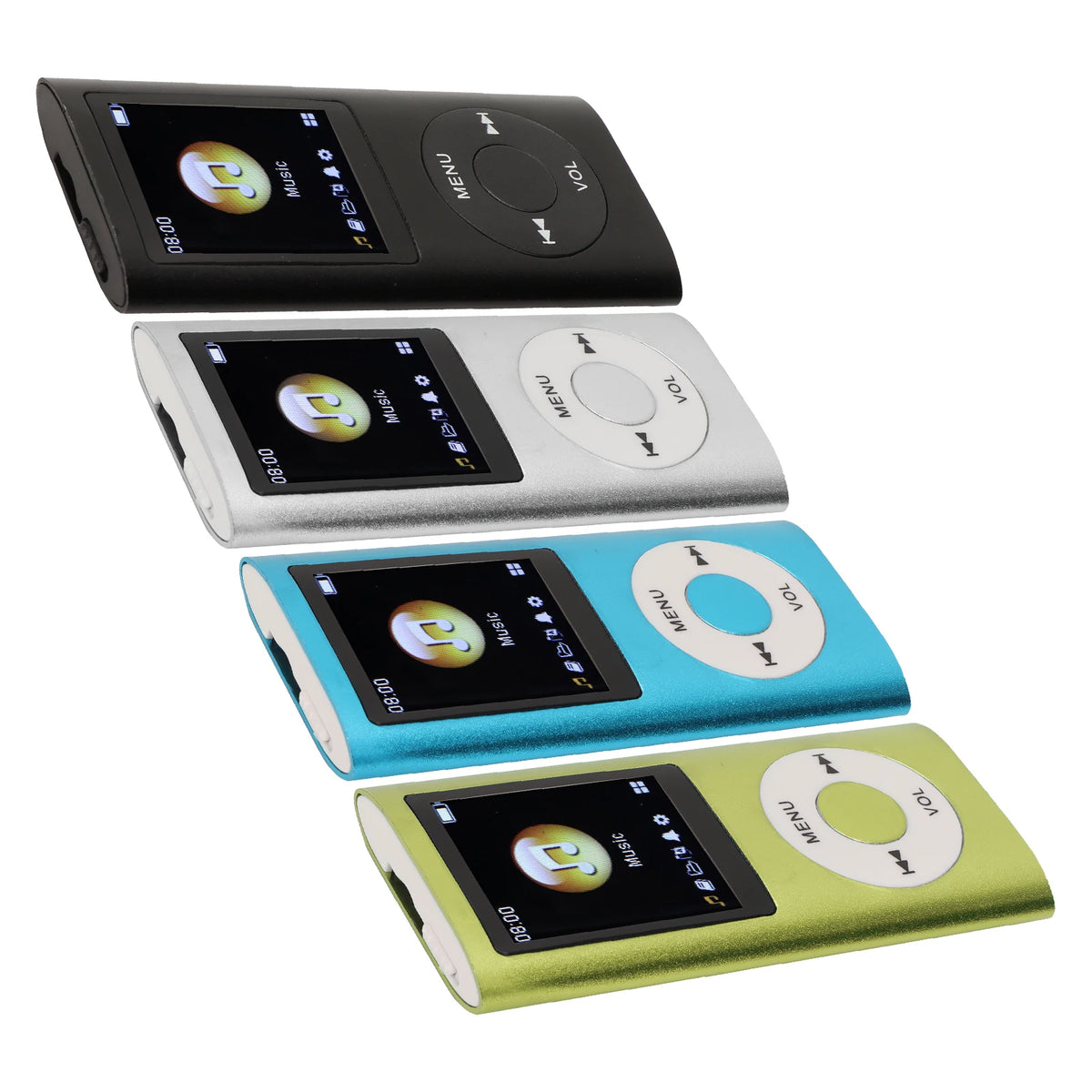 Aluminum Alloy Slim MP3 Player with 1.8 Inch LCD Screen