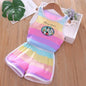 Cartoon Printed Vest and Shorts Set for Kids