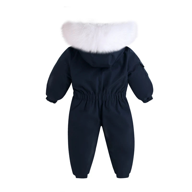 Children's Waterproof Hooded Ski Suit for Winter