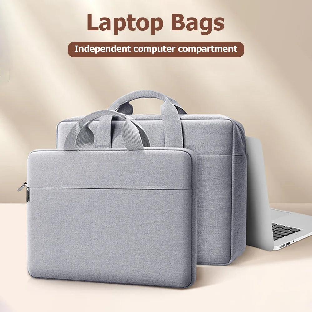 Suede Laptop Bag for 13.3 to 15.6 Inch Devices