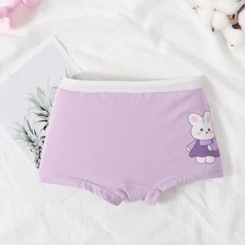 Children's Cotton Boxer Shorts with Cartoon Design