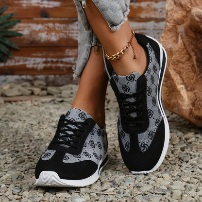 Breathable Cross Strap Sneakers for Women