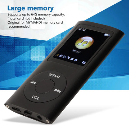Aluminum Alloy Slim MP3 Player with 1.8 Inch LCD Screen