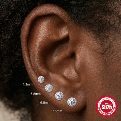 Canner Moissanite Stud Earrings 925 Sterling Silver