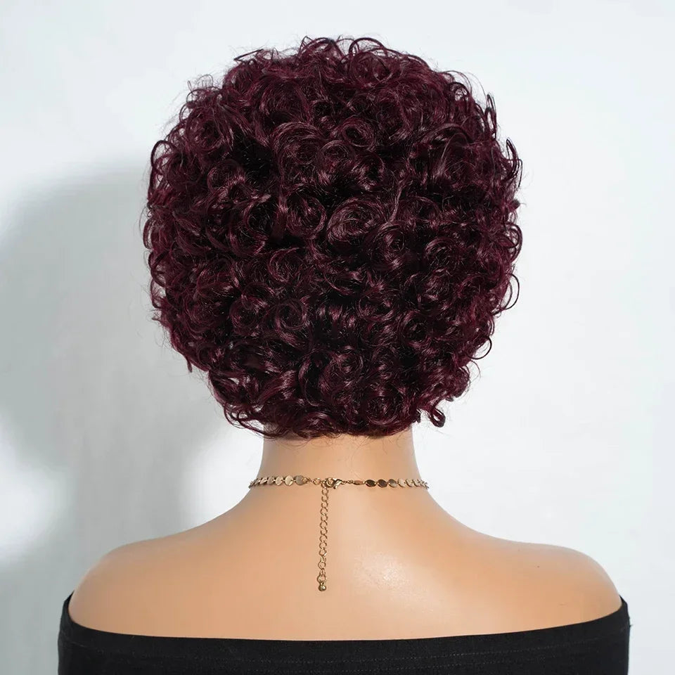 Brazilian Afro Puff Pixie Bob Wig 99J Natural Brown