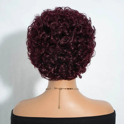 Brazilian Afro Puff Pixie Bob Wig 99J Natural Brown