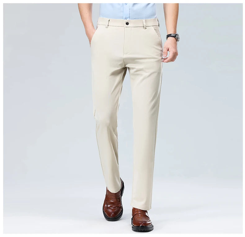 Men's Summer Casual Suit Pants Plus Size 28-42
