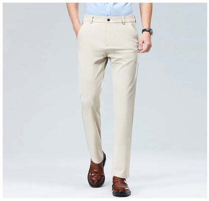 Men's Summer Casual Suit Pants Plus Size 28-42