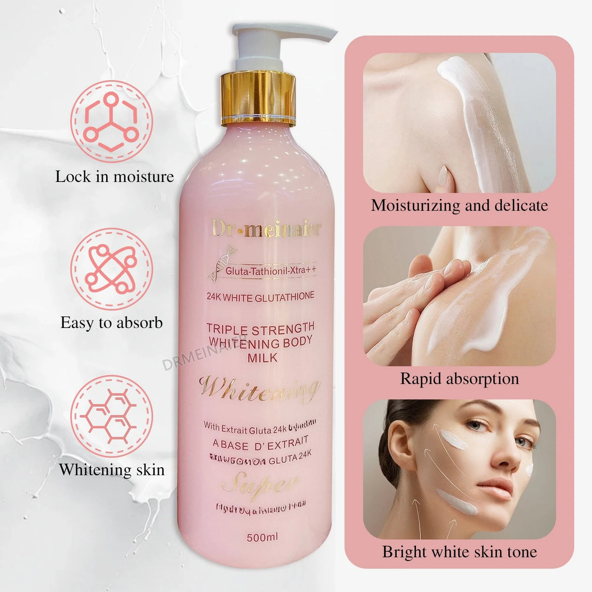 24K Gold Glutathione Body Lotion