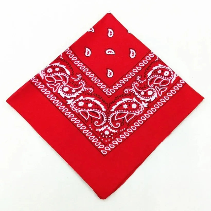 Unisex Polyester Paisley Bandana Hair Wrap