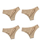 4PCS Seamless Brazilian Panties Cool Ice Silk Low Waist
