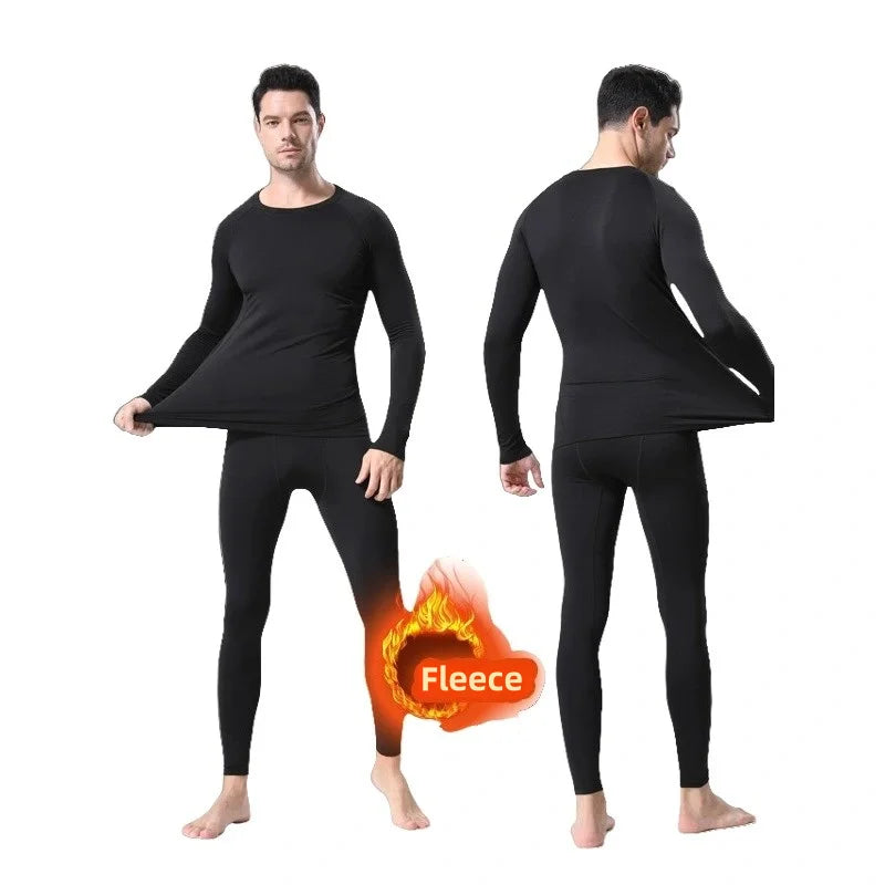 Men's Thermal Fleece Leggings Compression Pants 3XL