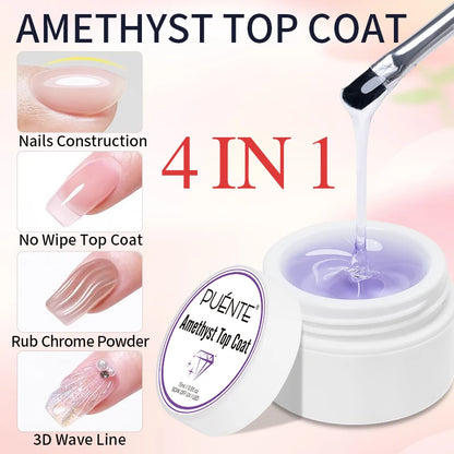 Clear 3D No Wipe Sculpture Gel Nail Polish 15ML