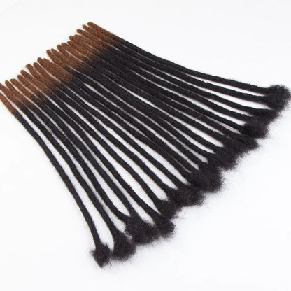 Kinky Straight Human Hair Dreadlocks Extensions 10 20 40 60 Strands