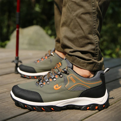 Men's Leather Casual Sneakers for Tennis and Walking