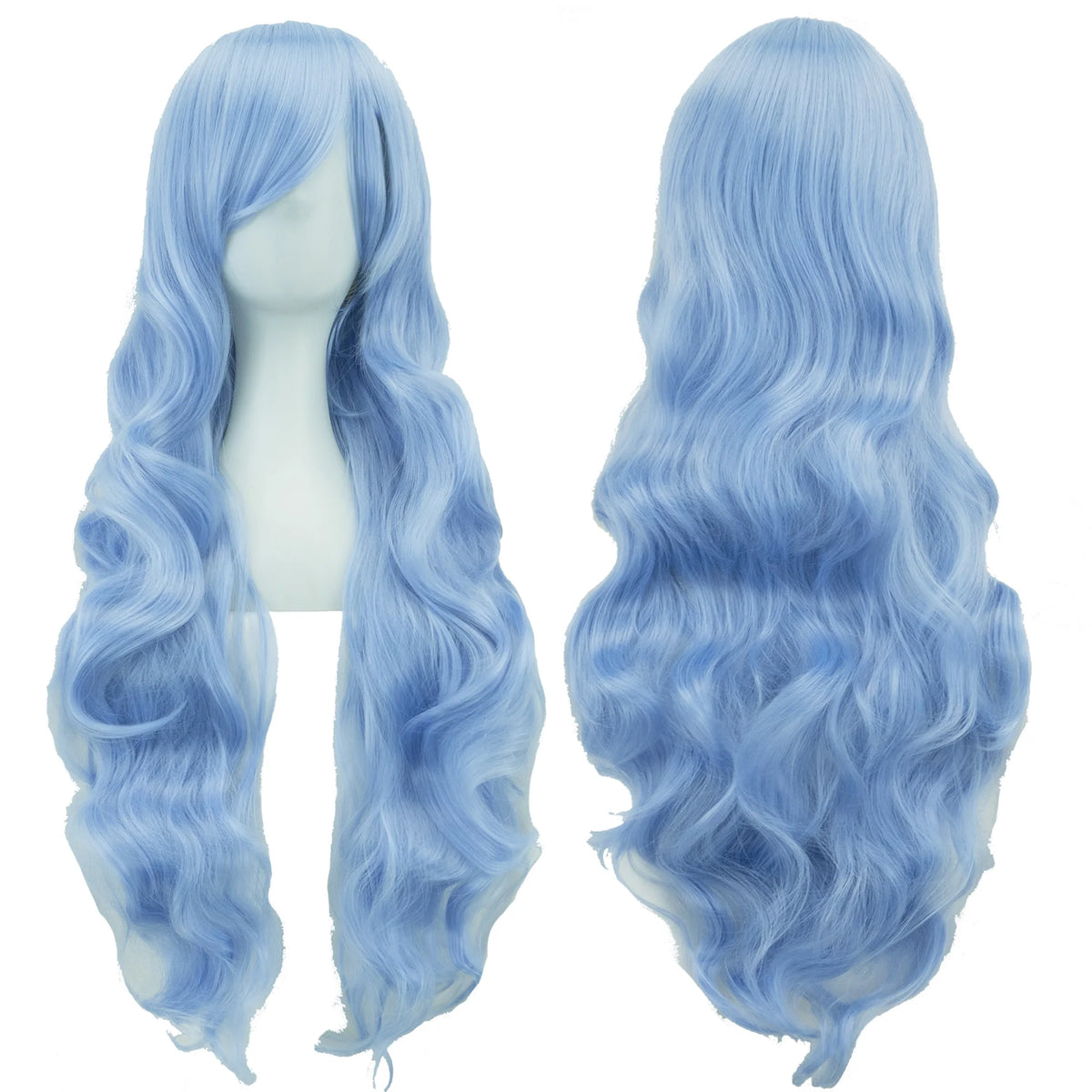 Soowee Curly Long Green Synthetic Hair Wig for Women