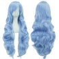 Soowee Curly Long Green Synthetic Hair Wig for Women