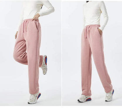 Unisex Winter Fleece Liner Drawstring Sweatpants