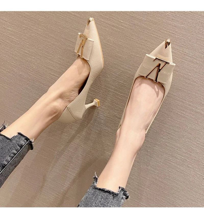 Pointed Toe Stiletto Heels Women's Office Pumps