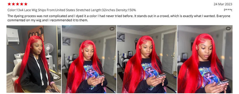 Transparent 613 Blonde Straight Lace Front Wig 13x4 13x6