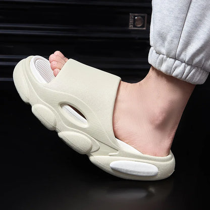 Men's Summer Platform Slides EVA Non-slip Beach Shoes