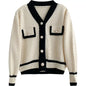 Knit Women's Cardigan Sweater with Long Sleeves