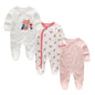 Kiddiezoom Unisex Cartoon Long Sleeve Romper 100% Cotton
