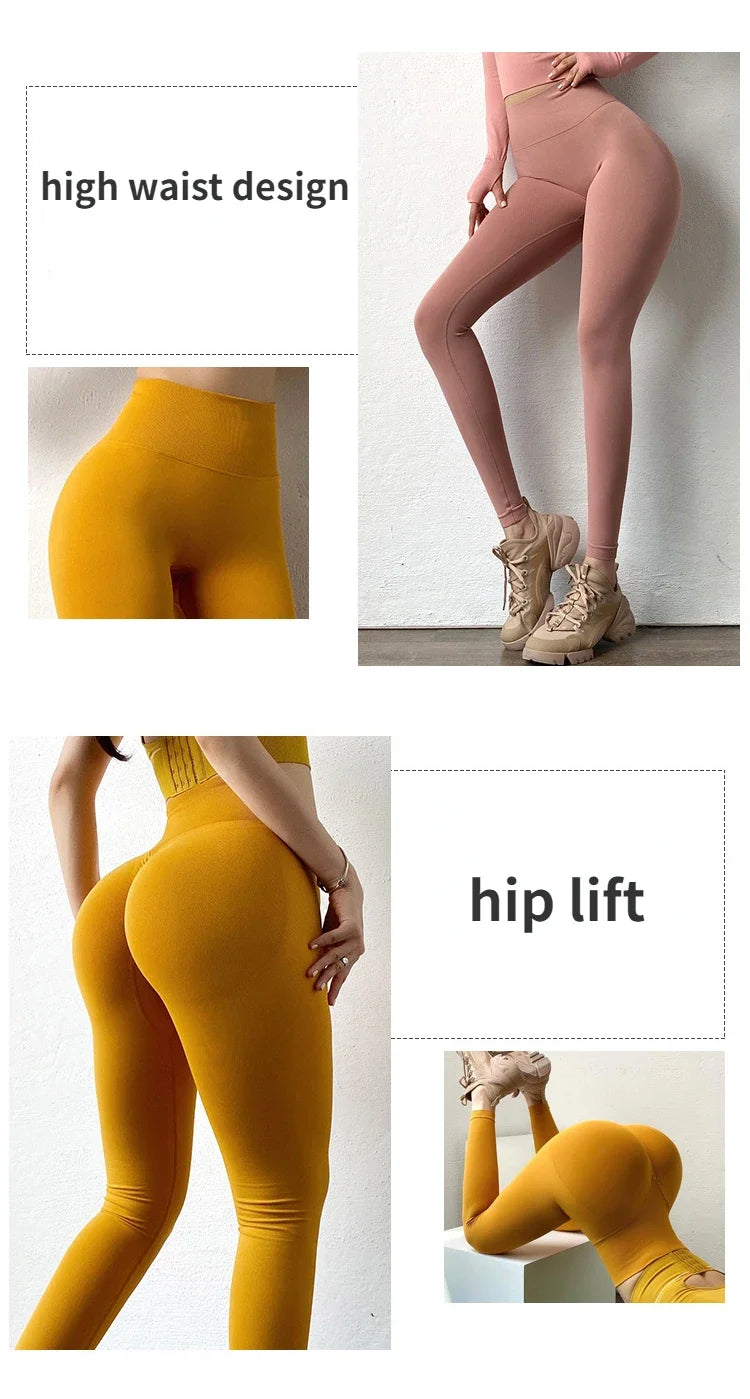 High Waist Seamless Leggings for Women Yoga Fitness