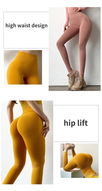 High Waist Seamless Leggings for Women Yoga Fitness