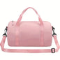 Mini Gym Bag Lightweight Pink Duffle Tote for Travel