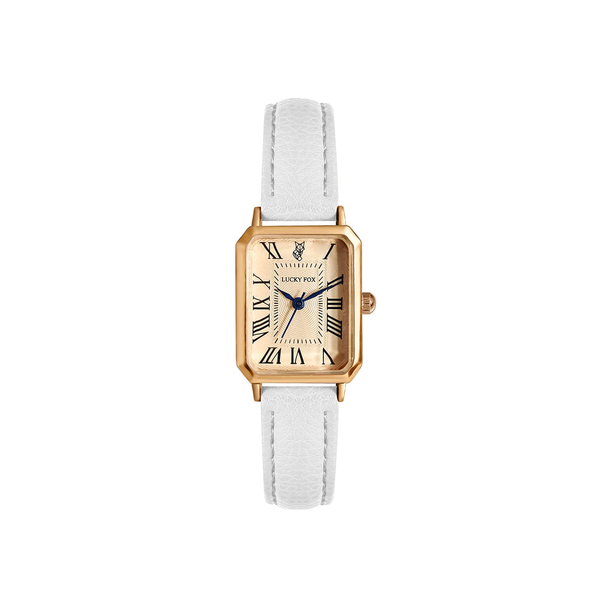 Fashion Retro Square Leather Strap Quartz Watch for Women