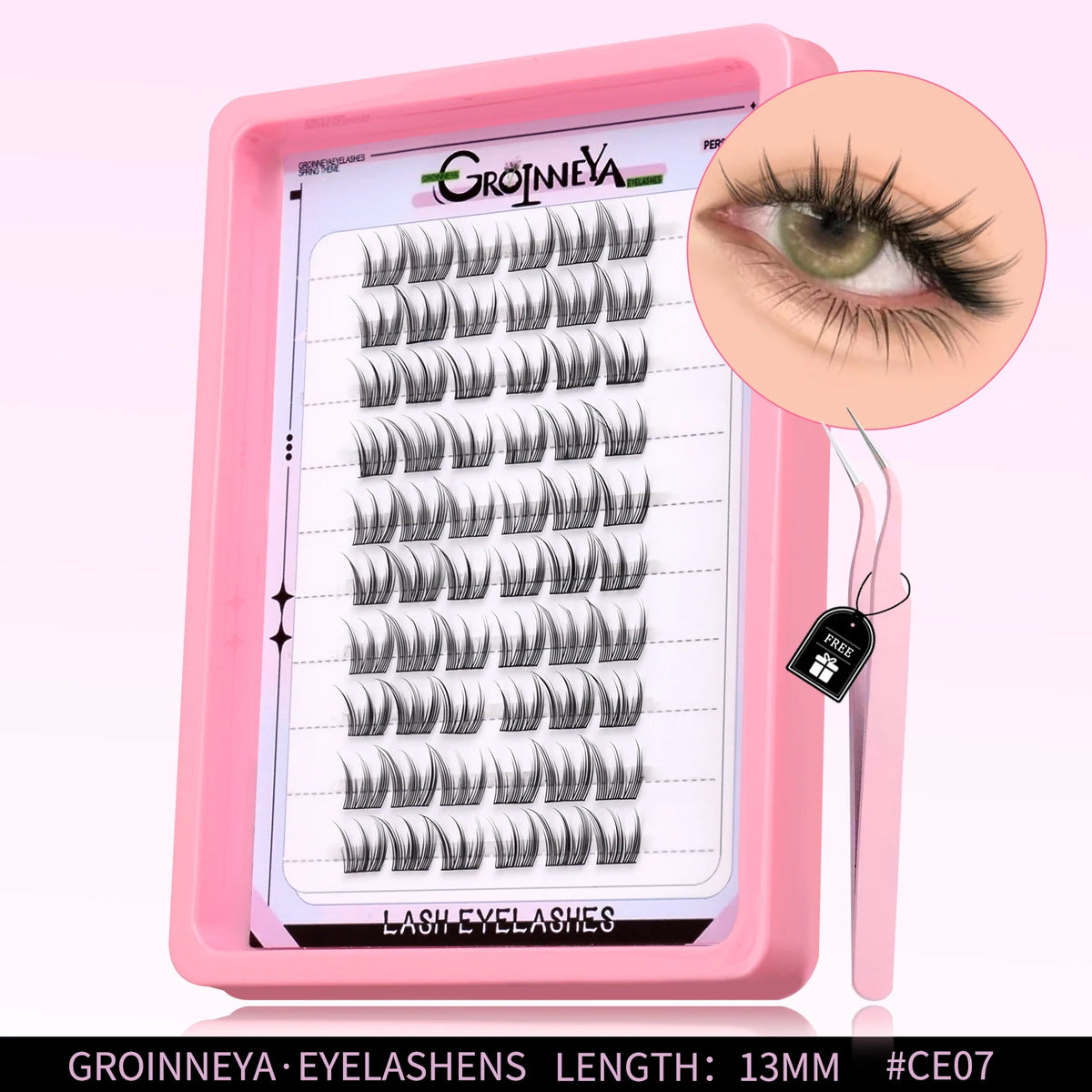 GROINNEYA C-Curl Cluster Eyelashes