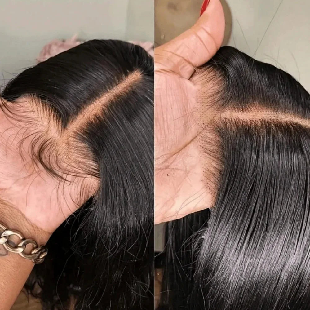 Brazilian Straight Human Hair Wig 13x4 Transparent Lace