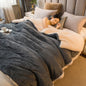 Wool Throw Blanket Double Sided Queen Size Winter Use