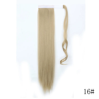 Long Straight Clip-in Ponytail Hair Extension Black