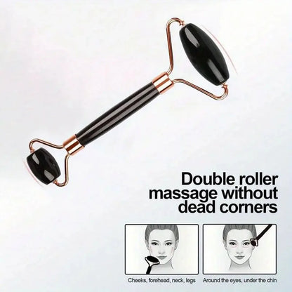 Ice Face Roller Set Gua Sha Satinless Steel Massage Tool