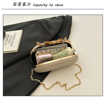 Luxury Sequined Hand-held Dinner Bag for Weddings