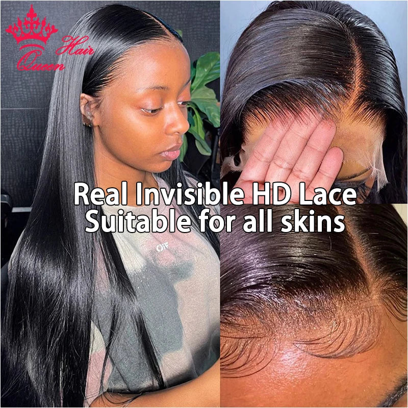 Queen Hair HD Lace Wig Raw Human Hair 13x6 Frontal