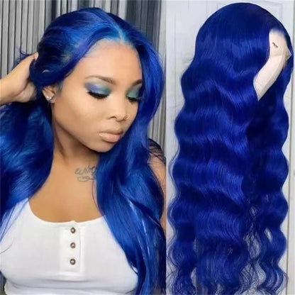 Dark Blue 13x4 Lace Front Wig Human Hair Body Wave