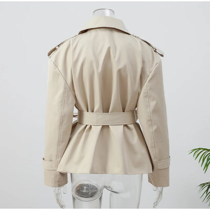 Women's Windproof Trench Coat Loose Fit Overcoat