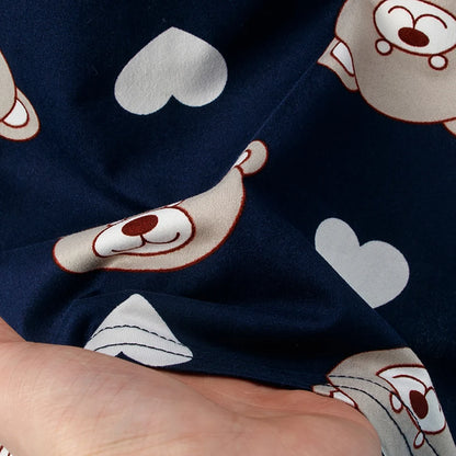 Children's Casual Joker Bear Print Pajama Set