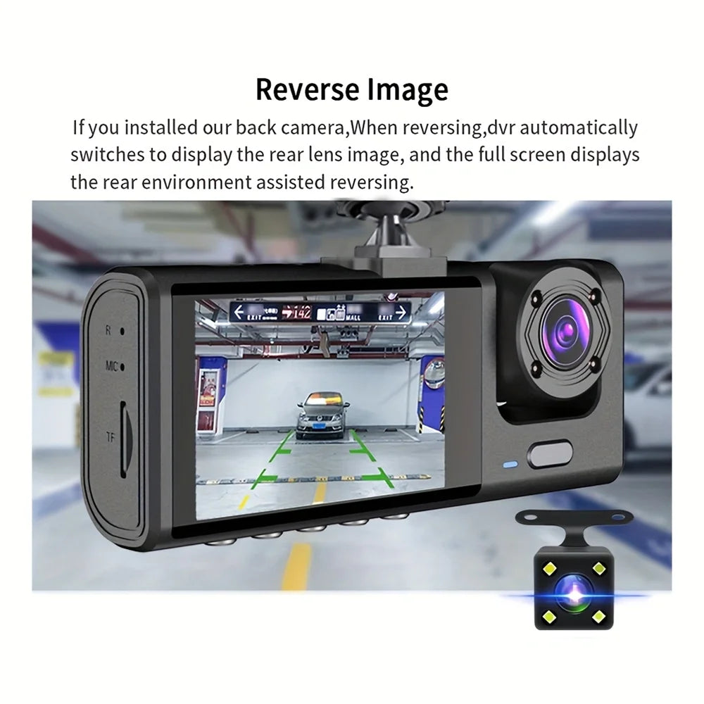 1080P Dash Cam with IR Night Vision and Loop Recording