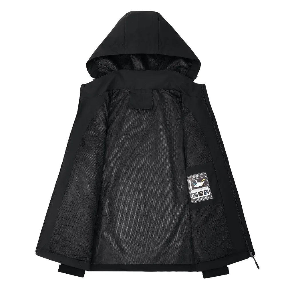 Men's Lightweight Waterproof Hooded Rain Jacket
