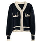 Knit Women's Cardigan Sweater with Long Sleeves