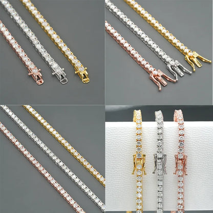 Moissanite Tennis Bracelet 925 Sterling Silver Unisex