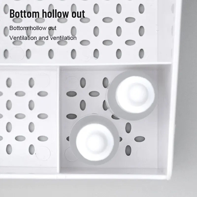 White Plastic Drawer Makeup Storage Box