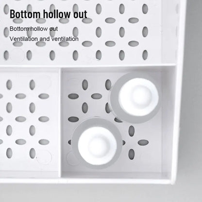 White Plastic Drawer Makeup Storage Box