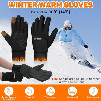 Winter Warm Touch Screen Cycling Gloves for Sports