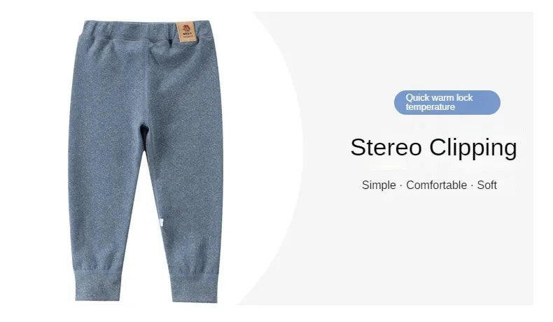 Children's Fleece Velvet Leggings for Winter